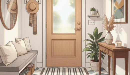 玄関の靴出しっぱなしと「どうせ汚れる」たたき掃除の諦め。完璧を手放し「ついで掃除」と「放り込むだけ収納」の仕組みで自己嫌悪とイライラを解消した体験記。