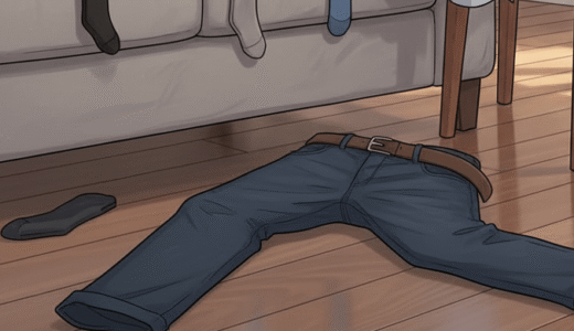 リビングに散らかる夫の服。「一時置きカゴ」でイライラ解消が叶った、我が家の対策