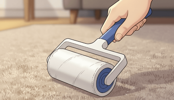 コロコロのテープがめくれない収納ストレスが「1秒掃除」に変わった日。私を解放した、たった2つの工夫。