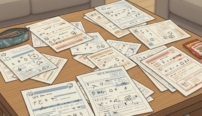 学校プリントの山に埋もれない。「全部管理する」を諦めたら、心が軽くなった話